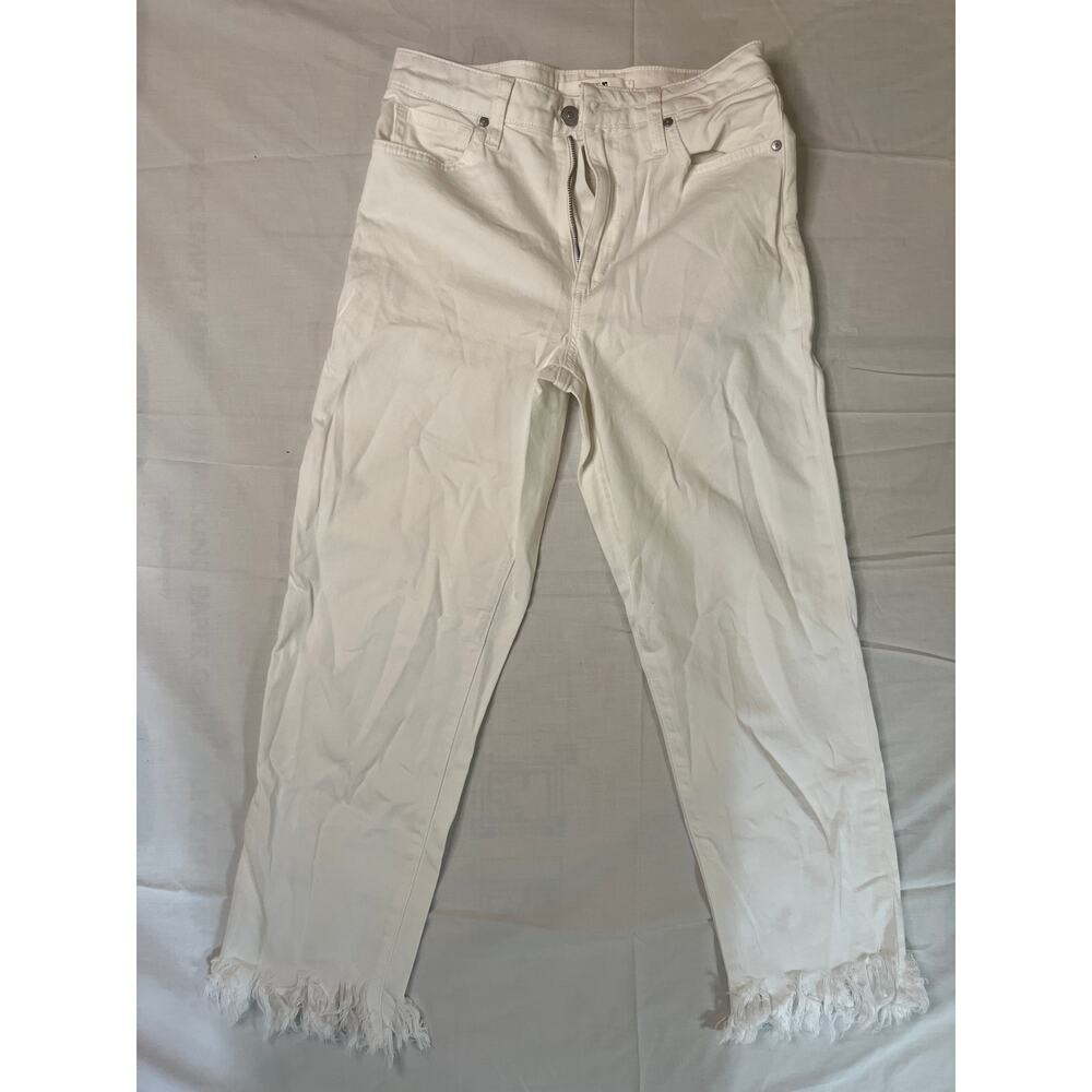 Joe's women's straight crop white jeans 26